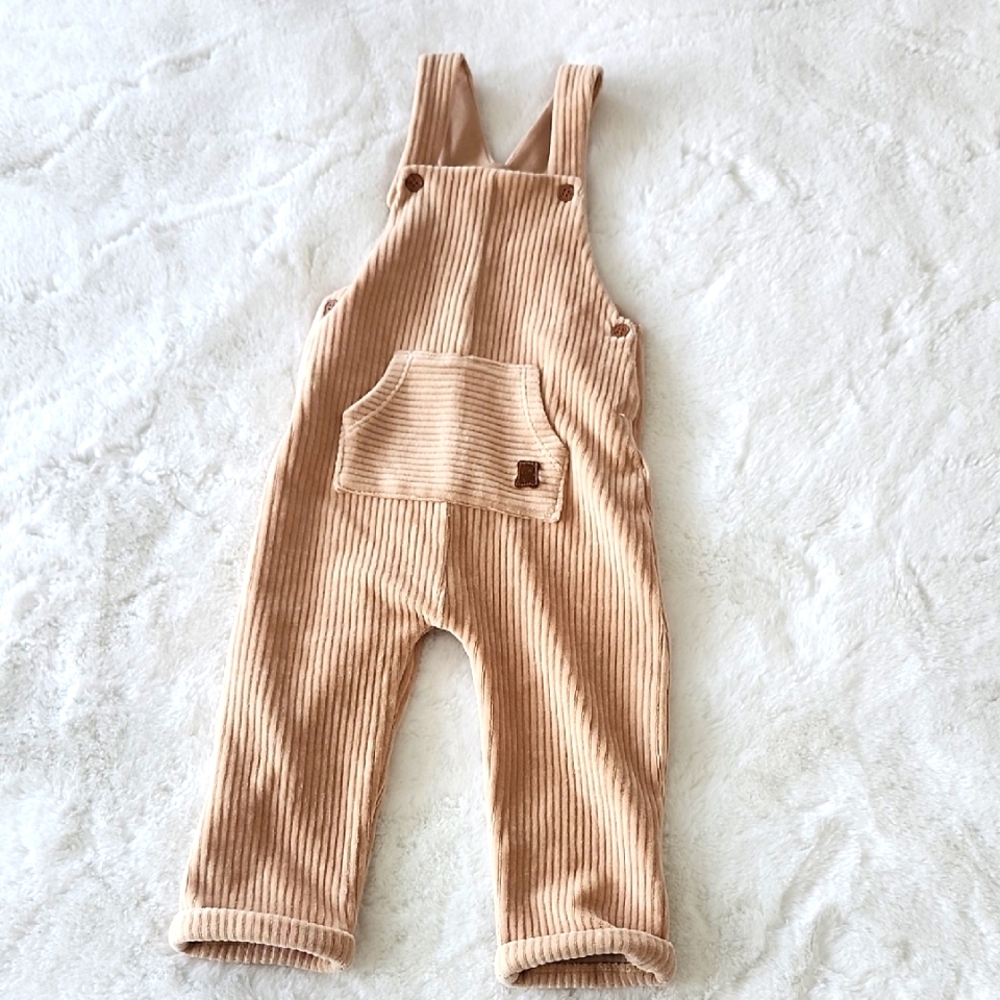 Mayoral Tan Corduroy Kids Overalls